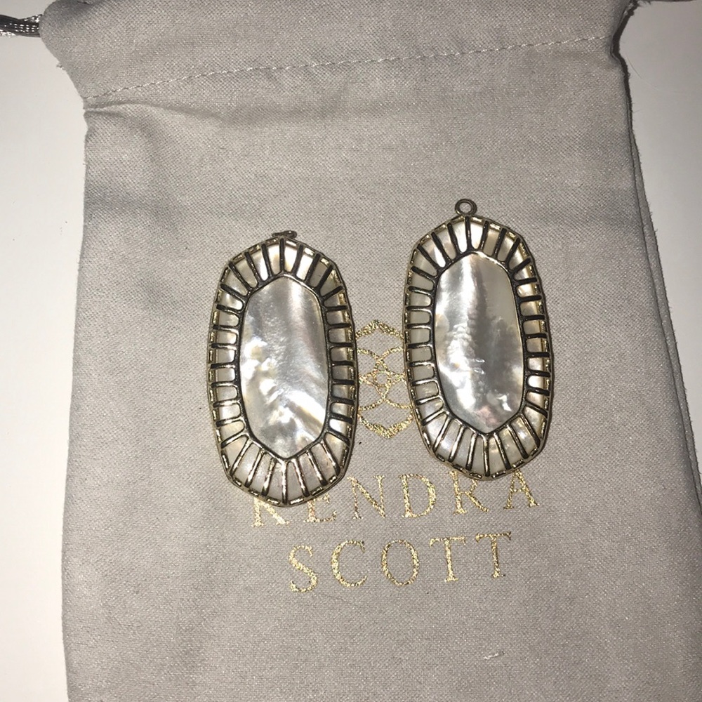 DANIELLE IVORY MOTHER OF PEARL EARRINGS